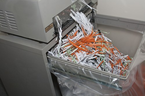 Analytics dashboard showing performance metrics for waste services